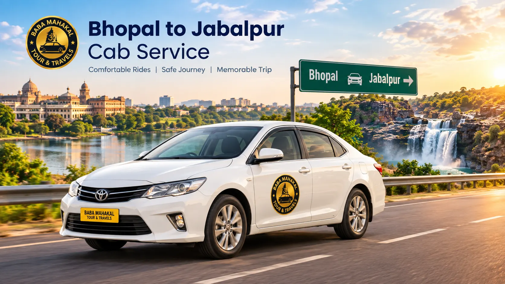 Home 4 Bhopal to Jabalpur Scenic Cab Journey