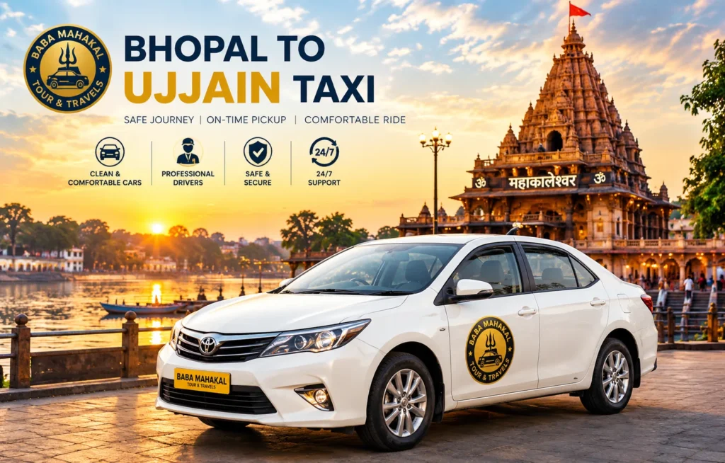 Home 2 Bhopal to Ujjain Heritage Taxi Ride